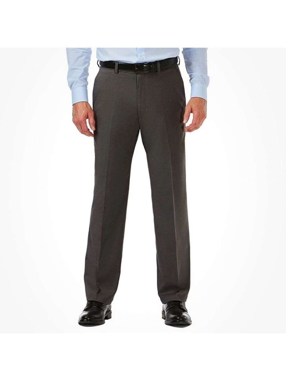 Haggar Men's Classic Fit Stretch Charcoal Grey Dress Pants 50Wx29L - NWT